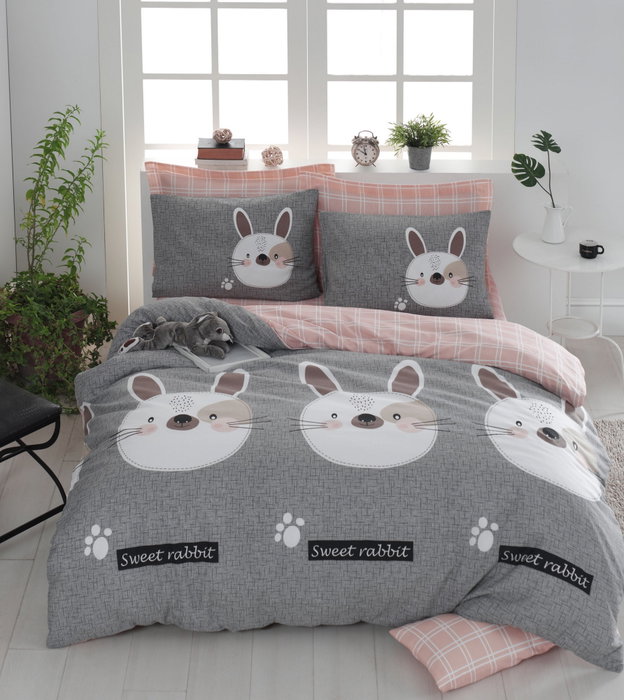 L'essentiel linge de maison Tavşancık - Gris, Marrón, Blanco y Rosa L'essentiel linge de maison Tavşancık - Gris, Marrón, Blanco y Rosa